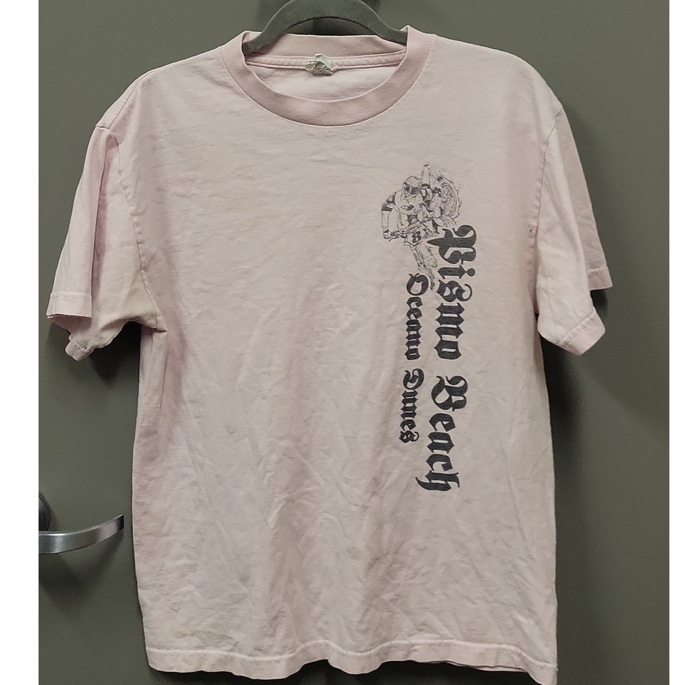 Vintage Pismo Beach Oceano Dunes Graphic Tee Pink Medium Motocross ATV T-Shirt